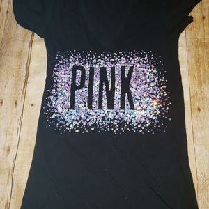 VS Pink V neck tee